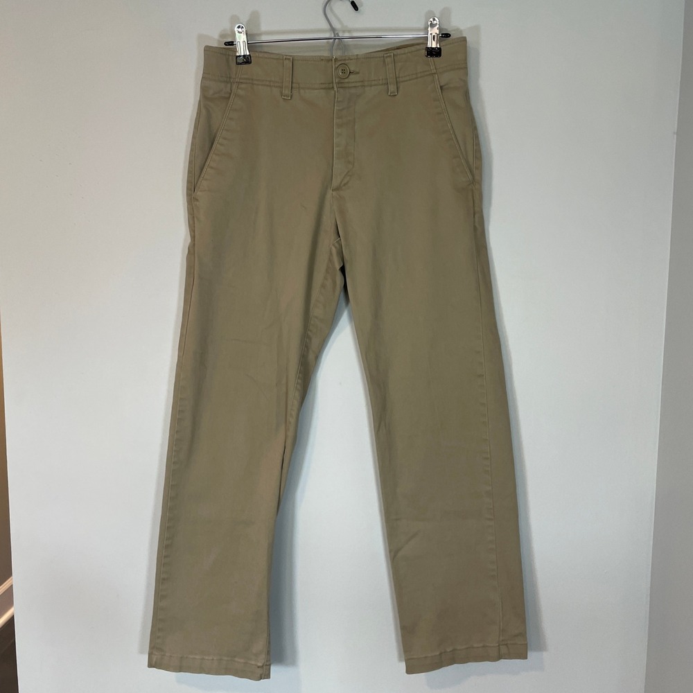 Lee Extreme Comfort Straight Fit Performance Khaki Chino Pants Mens 30x30 Tan